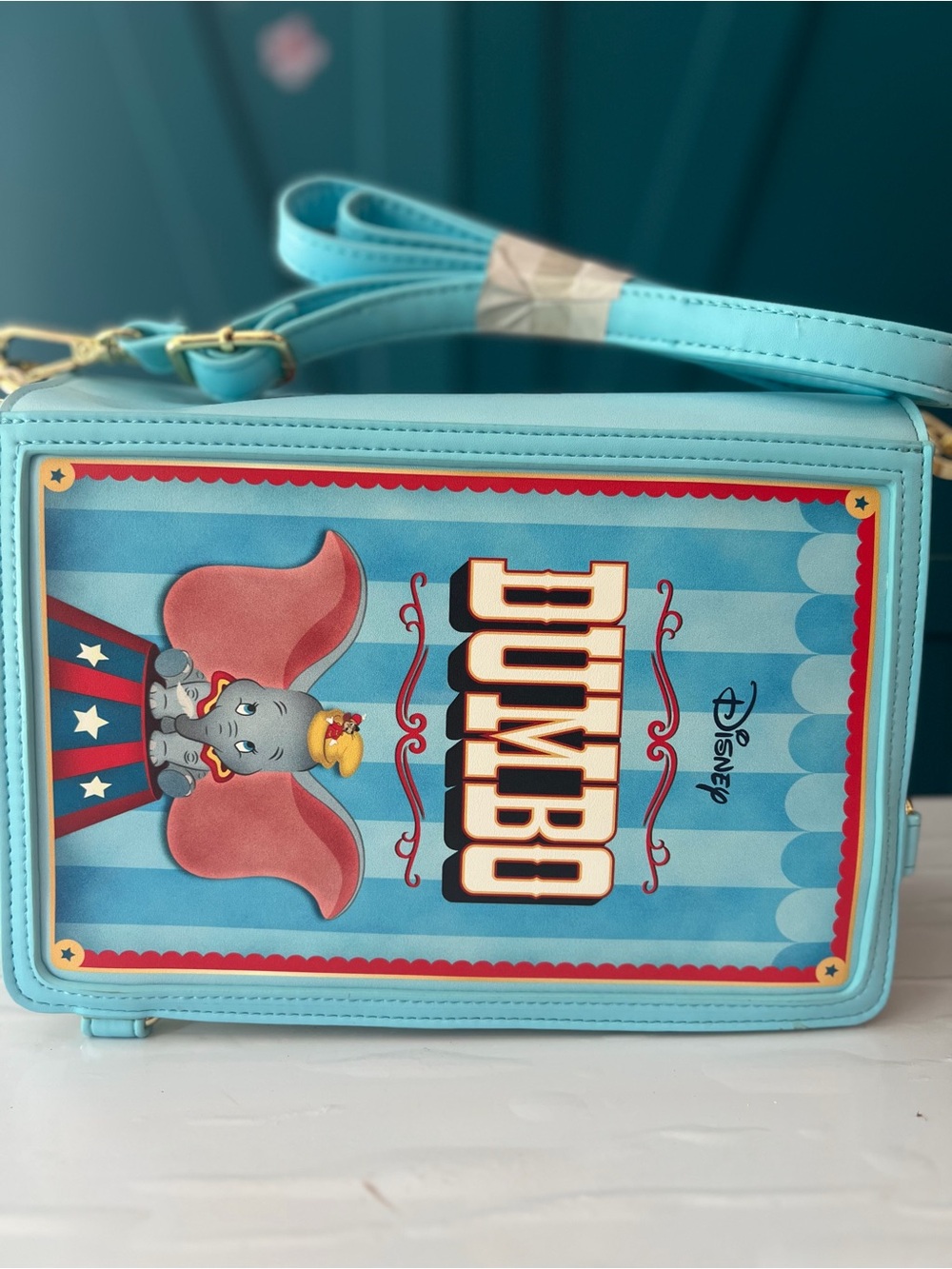 Disney Dumbo Loungefly Circus Blue Crossbody Bag